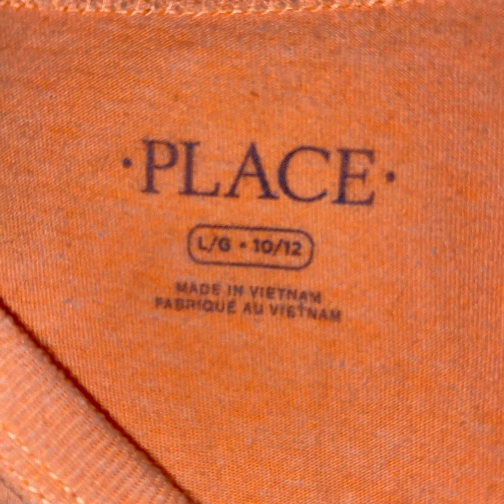 Boys The Children's Place Orange Pizza Graphic T-shirt Size L